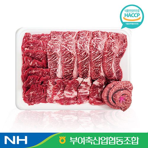 🥩[부여축산업협동조합]<br>굿뜨래 한우 특수부위모듬세트800g 1등급