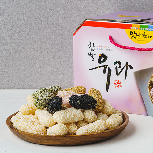 [맛나한과]<br>굿뜨래  오색유과 600g(200g x 3)