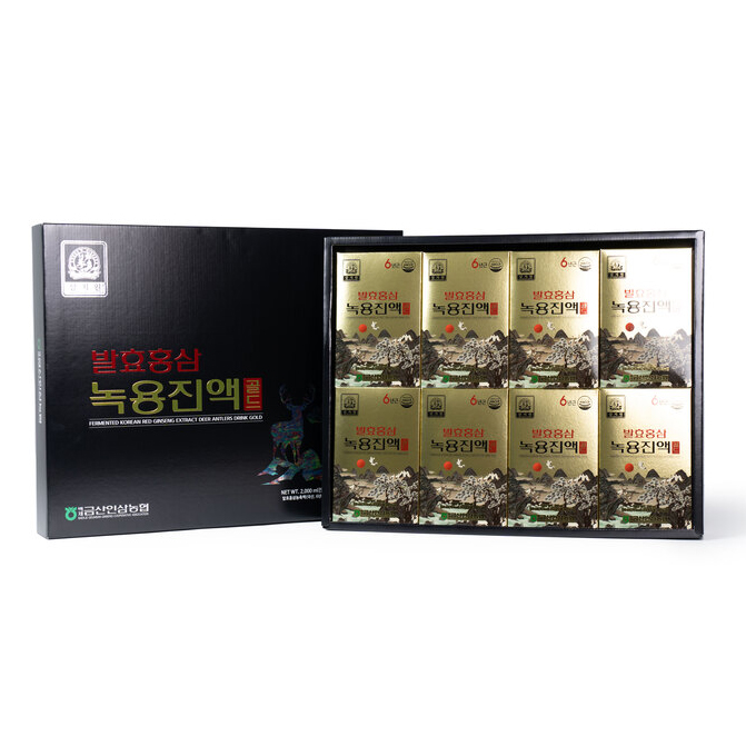 [금산인삼농업협동조합] <br>발효홍삼 녹용진액 골드 (50mlx40포)