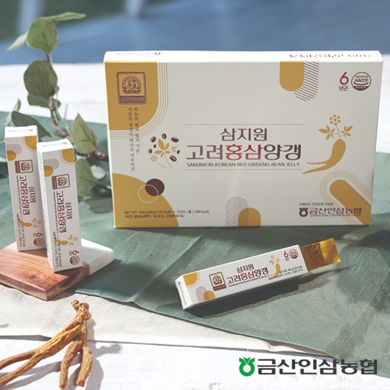 [금산인삼농업협동조합] <br>삼지원 고려홍삼양갱(40gx10)