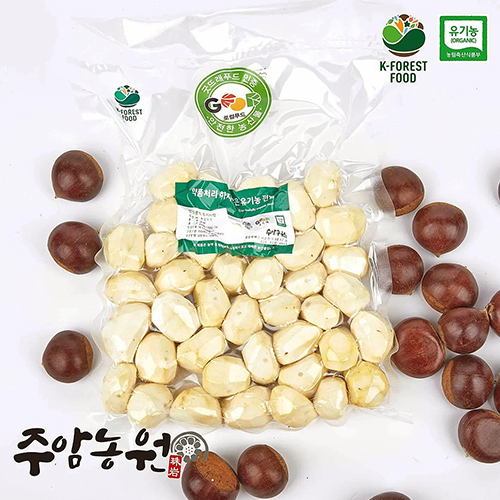 [주암농원] 약품처리하지 않은 유기농 깐밤 500g