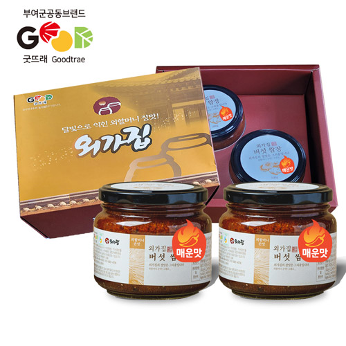 [외가집]<br>박영숙명인 버섯쌈장(매운맛) 500gx2병 선물세트