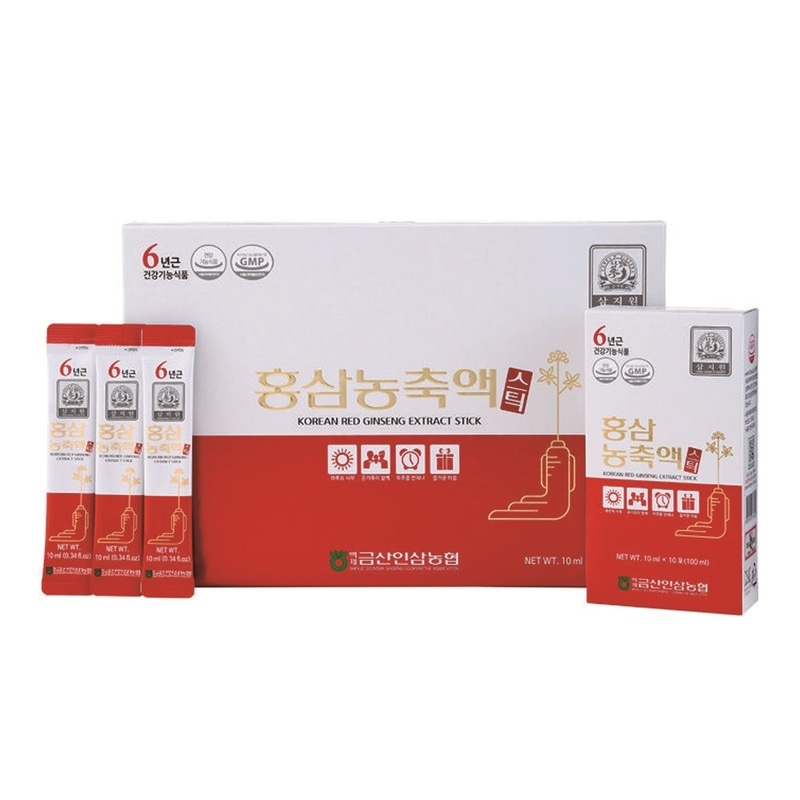 [금산인삼농업협동조합] <br> 삼지원 6년근 홍삼농축액 스틱 10ml 30포